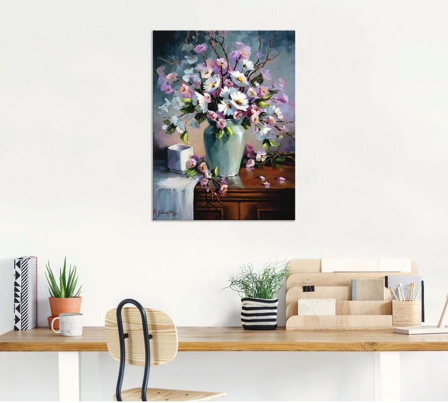 Artland Aluminium dibond print Appel en kersenbloesem geschikt voor binnen en buiten buitenafbeelding - Foto 5