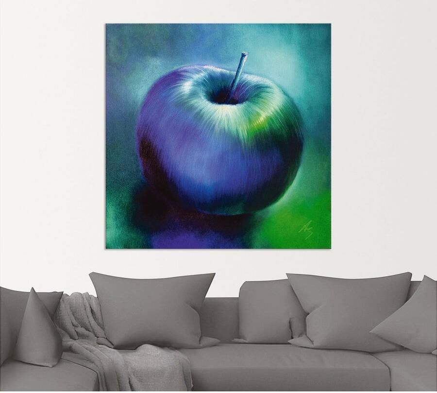 Artland Aluminium dibond print De blauwe appel geschikt voor binnen en buiten buitenafbeelding - Foto 4
