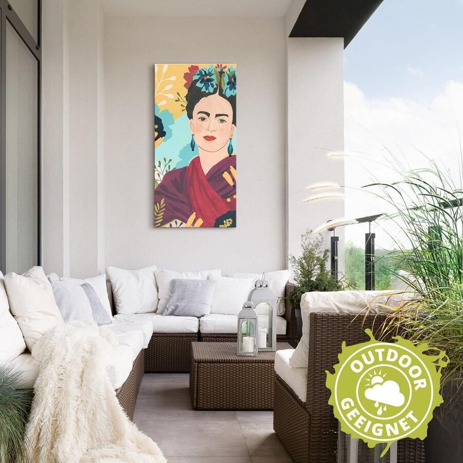 Artland Aluminium dibond print Frida's tuin collectie B geschikt voor binnen en buiten buitenafbeelding - Foto 2