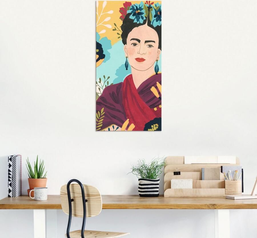 Artland Aluminium dibond print Frida's tuin collectie B geschikt voor binnen en buiten buitenafbeelding - Foto 6