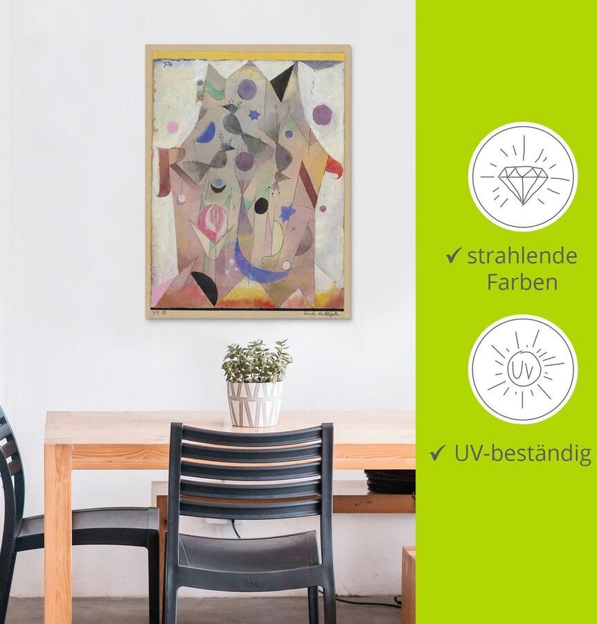 Artland Aluminium dibond print Perzische nachtegalen. 1917 geschikt voor binnen en buiten buitenafbeelding - Foto 3