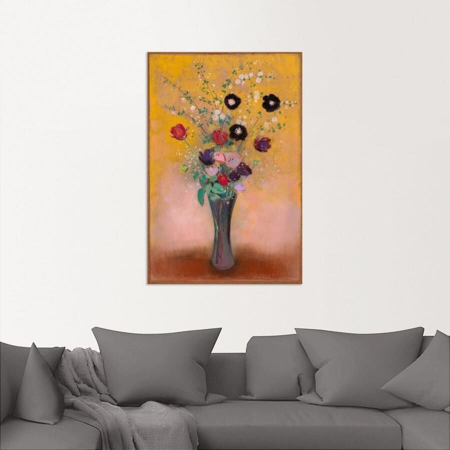 Artland Aluminium dibond print Vaas met bloemen. 1916 geschikt voor binnen en buiten buitenafbeelding - Foto 2