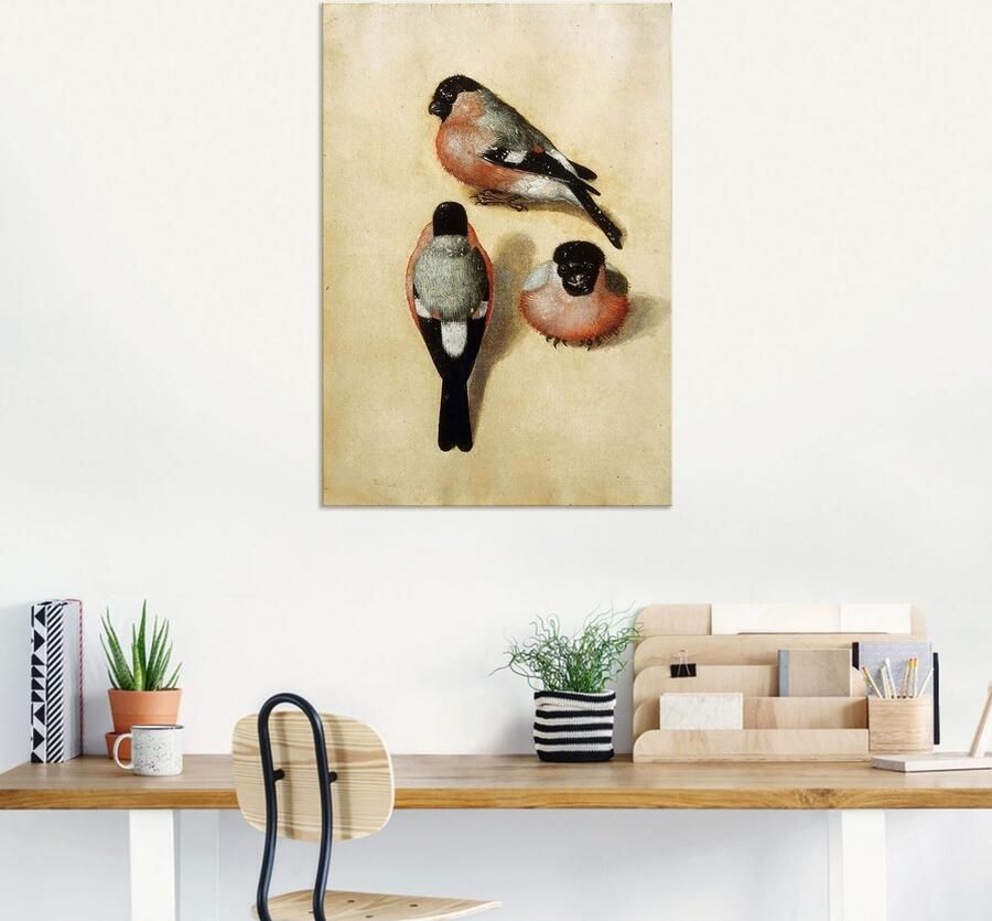 Artland Aluminium dibond print Vogel in drie posities. 1520 geschikt voor binnen en buiten buitenafbeelding - Foto 5