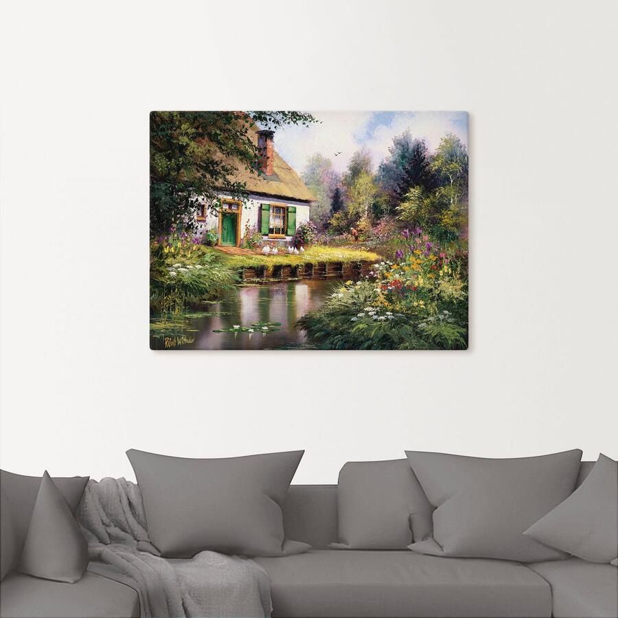 Artland Artprint op linnen Aan de beek - Foto 2