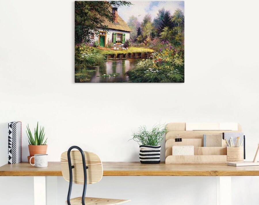 Artland Artprint op linnen Aan de beek - Foto 6