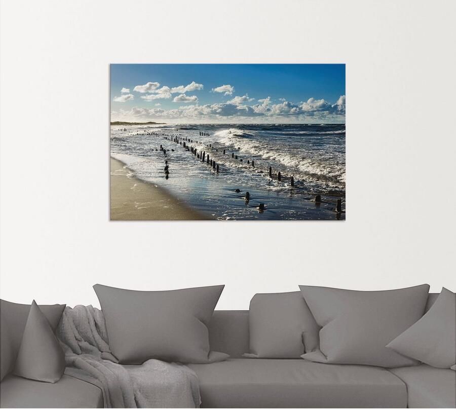 Artland Artprint Aan de kust van de Oostzee als artprint van aluminium artprint voor buiten artprint op linnen in verschillende maten - Foto 6