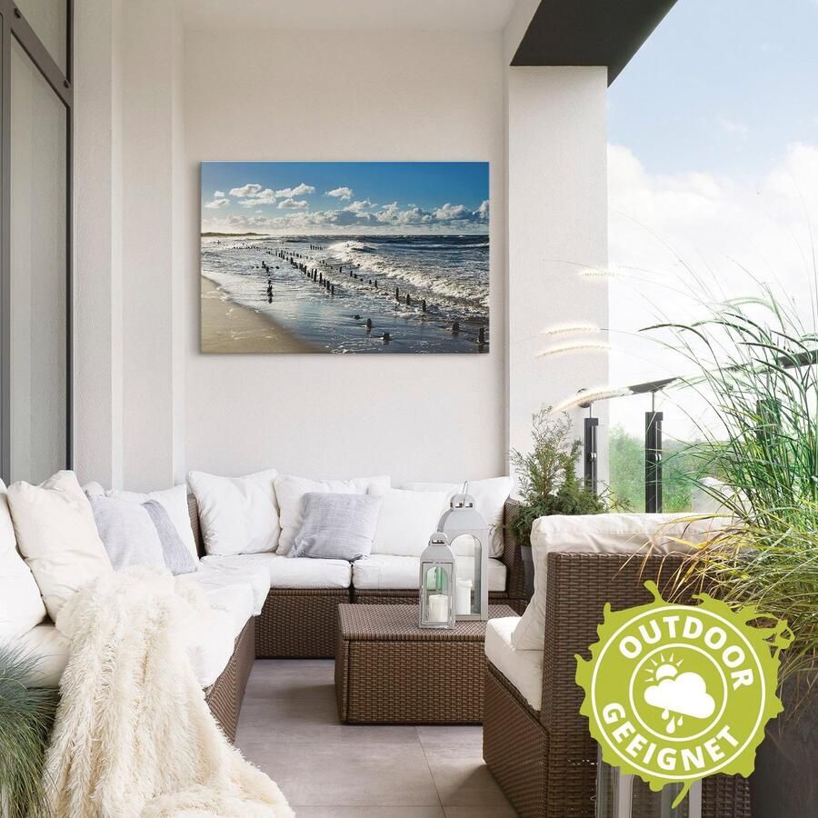 Artland Artprint Aan de kust van de Oostzee als artprint van aluminium artprint voor buiten artprint op linnen in verschillende maten - Foto 2