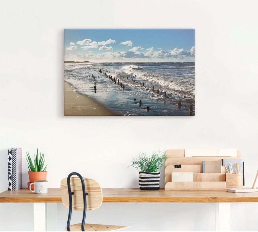 Artland Artprint Aan de kust van de Oostzee als artprint van aluminium artprint voor buiten artprint op linnen in verschillende maten - Foto 3