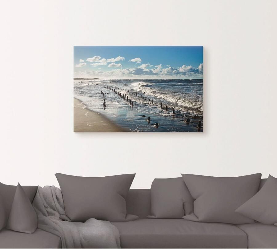 Artland Artprint Aan de kust van de Oostzee als artprint van aluminium artprint voor buiten artprint op linnen in verschillende maten - Foto 4