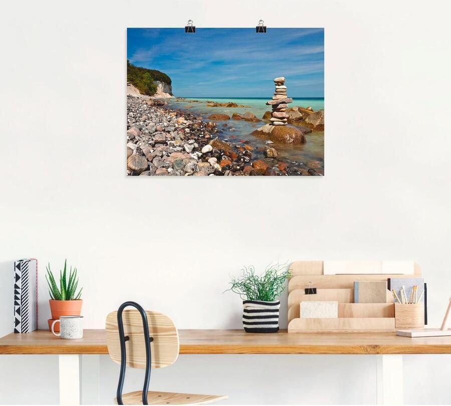 Artland Artprint Aan de Oostzeekust op Rügen als artprint op linnen poster muursticker in verschillende maten - Foto 4