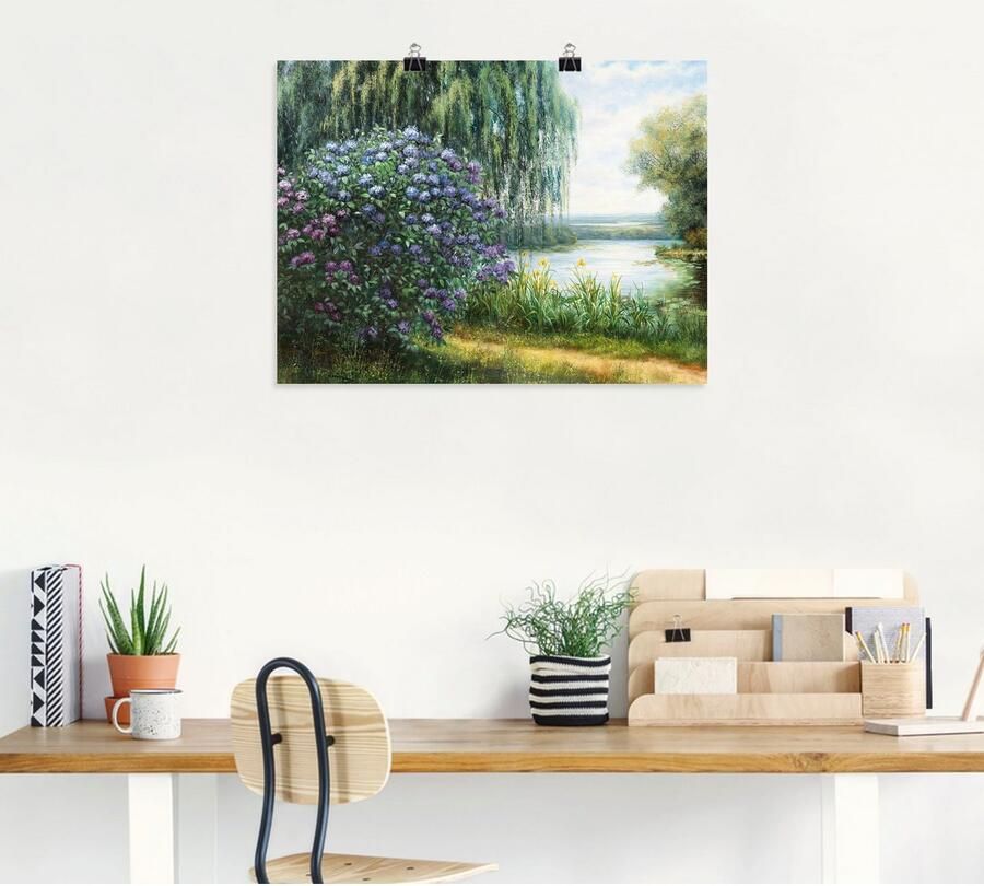 Artland Artprint Aan het meer als artprint op linnen poster in verschillende formaten maten - Foto 7