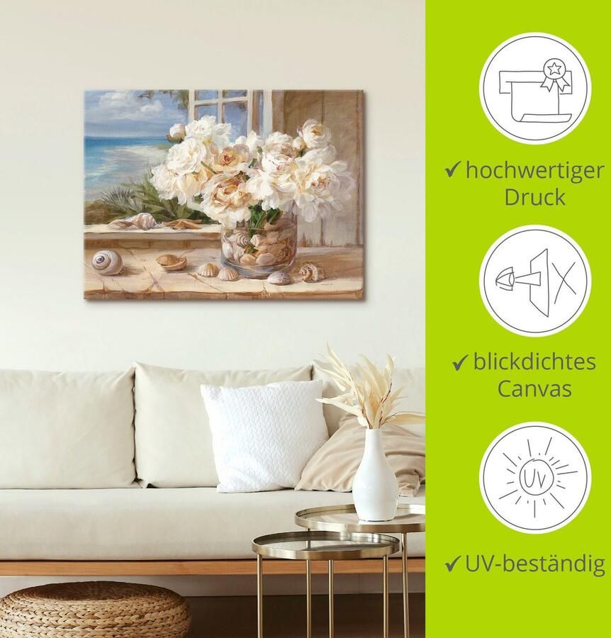 Artland Artprint Aan het meer als artprint op linnen poster muursticker in verschillende maten - Foto 3