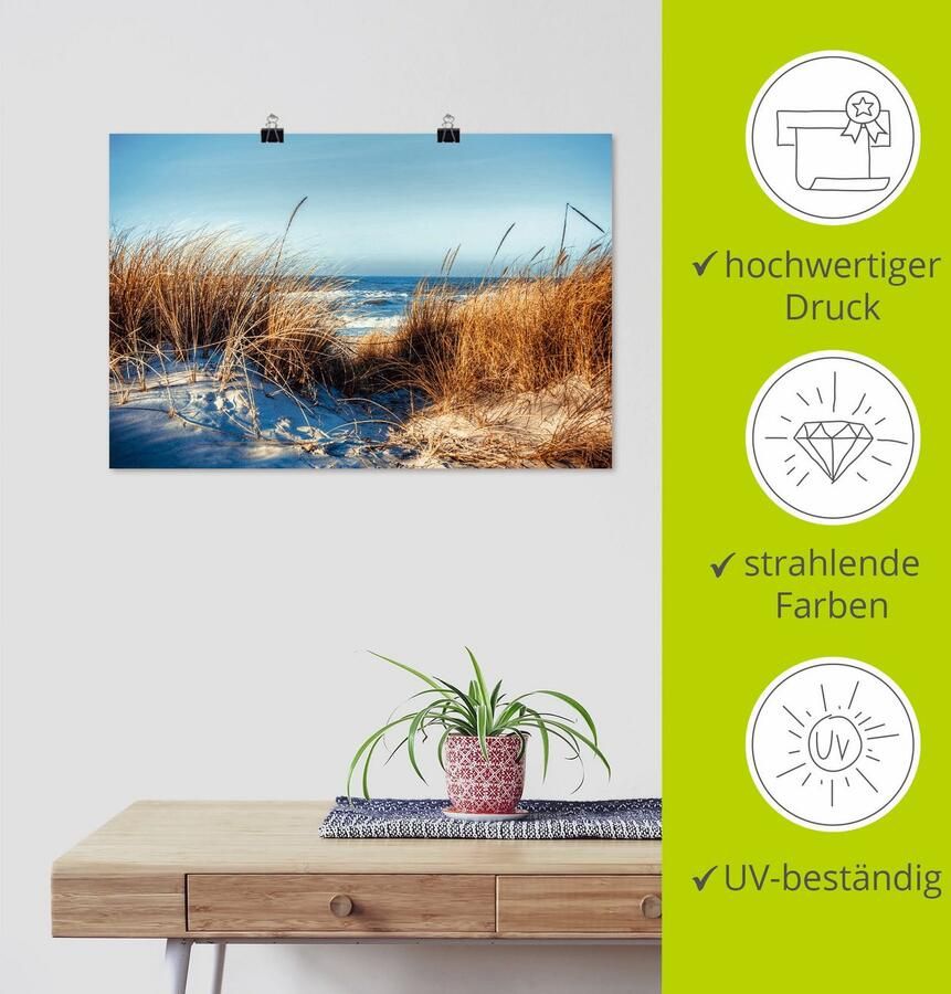 Artland Artprint Aan het strand als artprint op linnen poster in verschillende formaten maten - Foto 3
