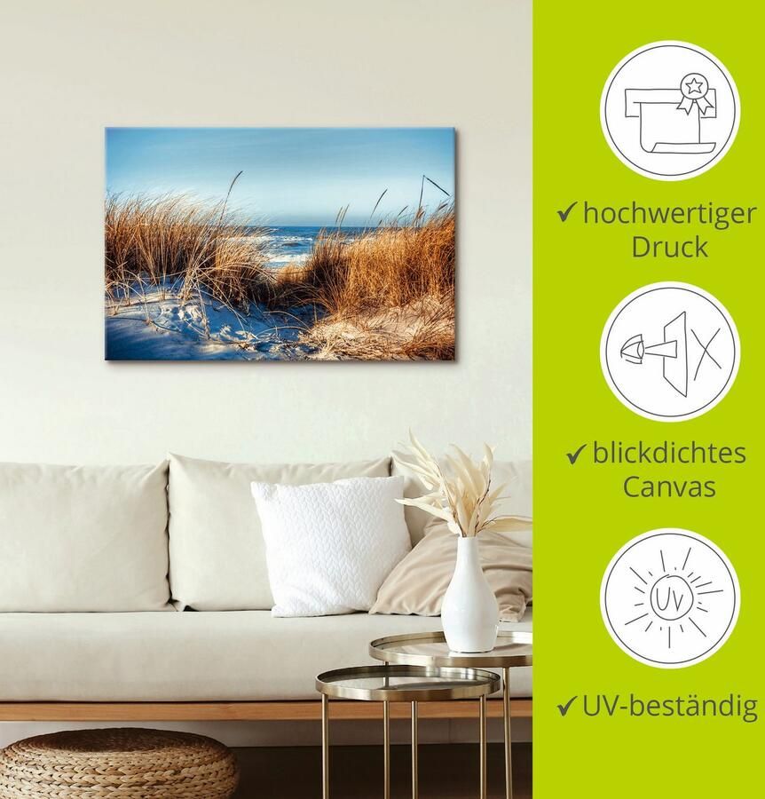 Artland Artprint Aan het strand als artprint op linnen poster in verschillende formaten maten - Foto 2