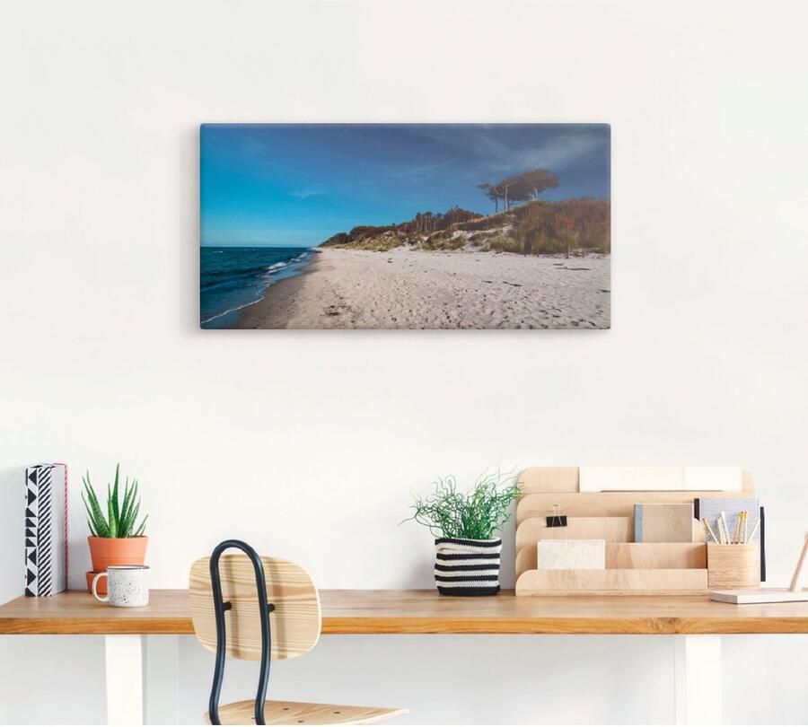 Artland Artprint Aan het Weststrand- Oostzee Darss als artprint op linnen in verschillende maten - Foto 5
