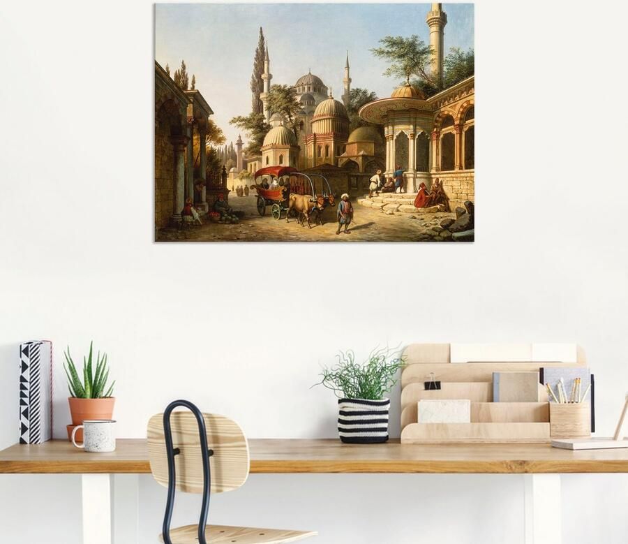 Artland Artprint Aanzicht van een moskee in Istanbul als artprint van aluminium artprint voor buiten artprint op linnen poster in verschillende maten. maten - Foto 5