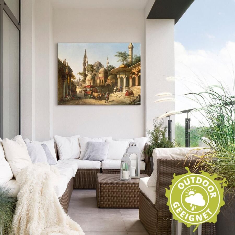 Artland Artprint Aanzicht van een moskee in Istanbul als artprint van aluminium artprint voor buiten artprint op linnen poster in verschillende maten. maten - Foto 2