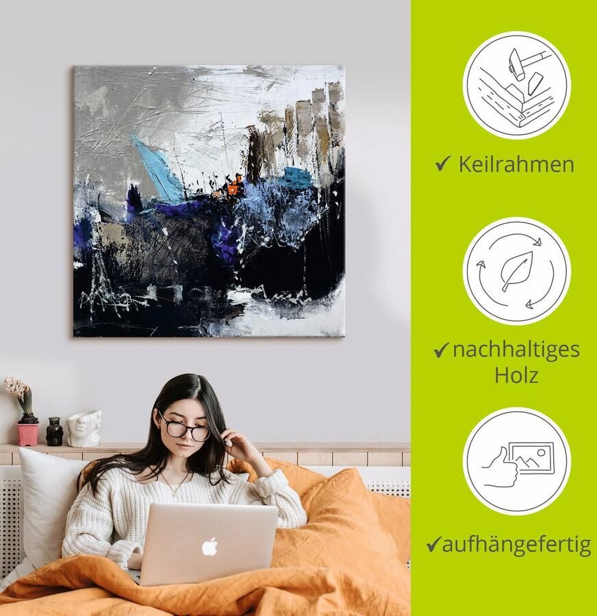 Artland Artprint Abstract II als artprint op linnen in verschillende maten