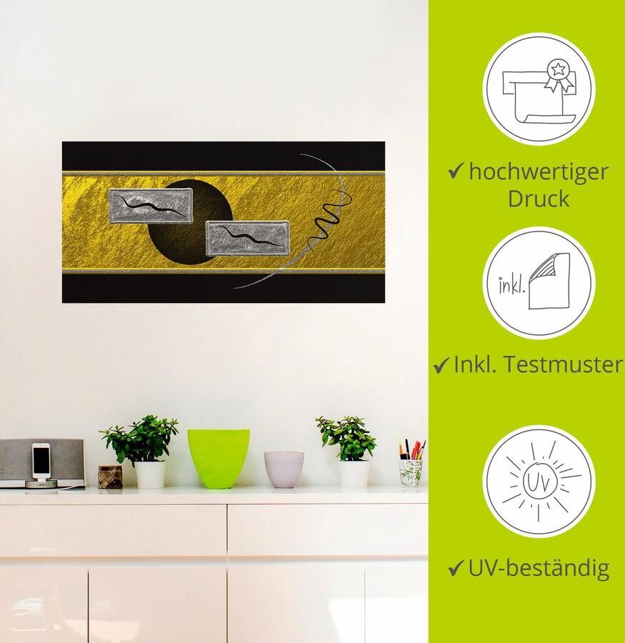 Artland Artprint Abstract III als artprint op linnen muursticker in verschillende maten - Foto 2