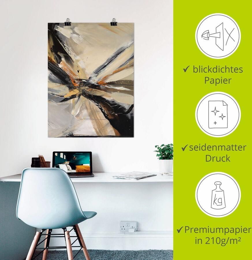 Artland Artprint Abstract III als artprint op linnen poster in verschillende formaten maten - Foto 2