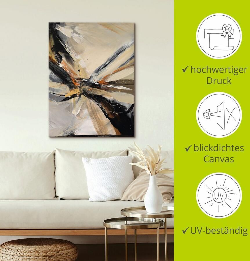 Artland Artprint Abstract III als artprint op linnen poster in verschillende formaten maten - Foto 2