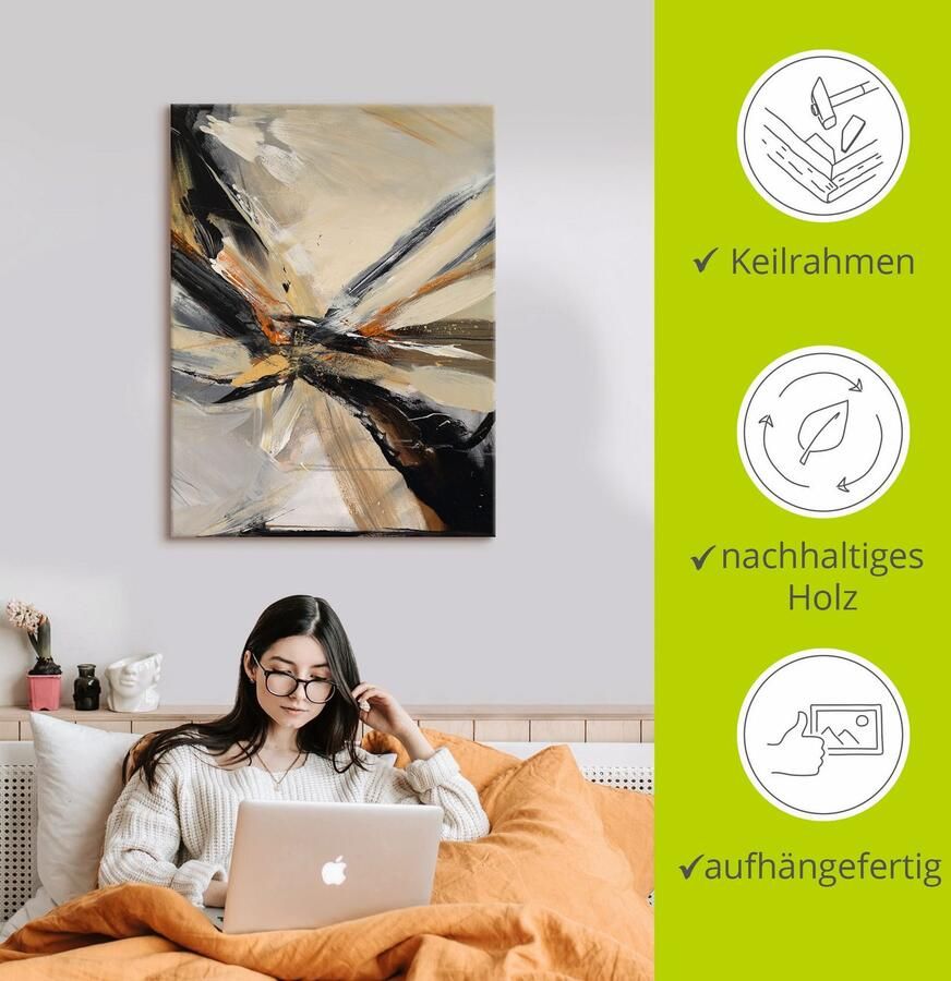 Artland Artprint Abstract III als artprint op linnen poster in verschillende formaten maten