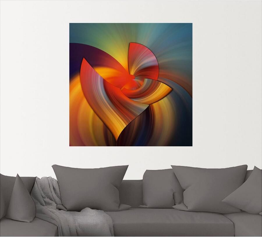 Artland Artprint Abstract in multicolour als artprint op linnen poster muursticker in verschillende maten - Foto 4