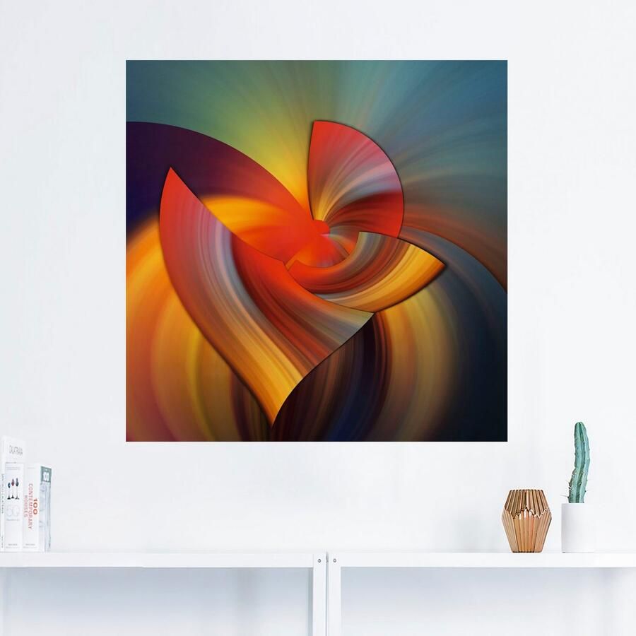 Artland Artprint Abstract in multicolour als artprint op linnen poster muursticker in verschillende maten - Foto 1