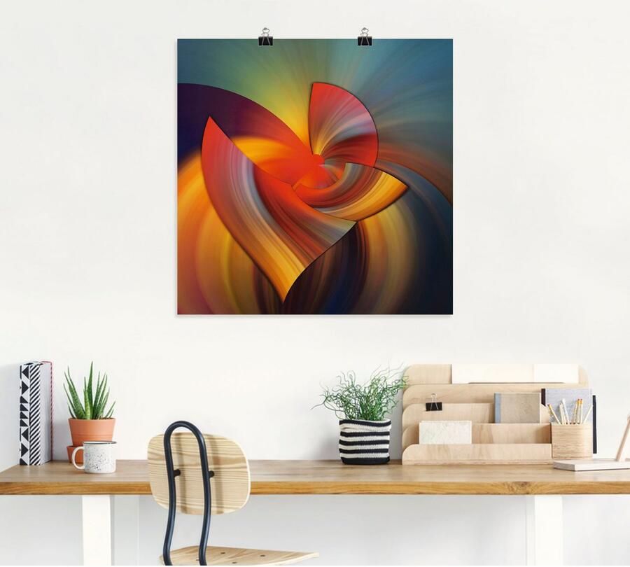 Artland Artprint Abstract in multicolour als artprint op linnen poster muursticker in verschillende maten - Foto 4