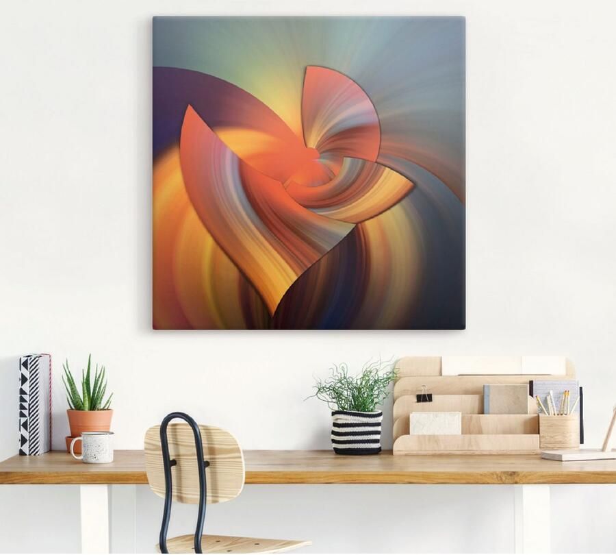 Artland Artprint Abstract in multicolour als artprint op linnen poster muursticker in verschillende maten - Foto 4