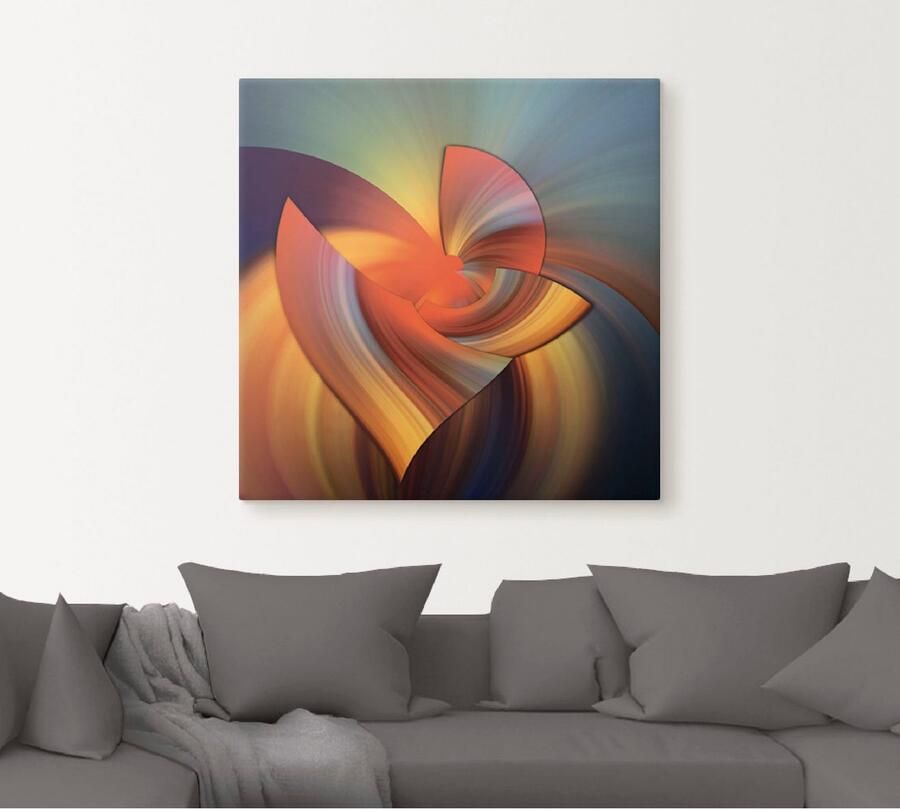 Artland Artprint Abstract in multicolour als artprint op linnen poster muursticker in verschillende maten - Foto 5