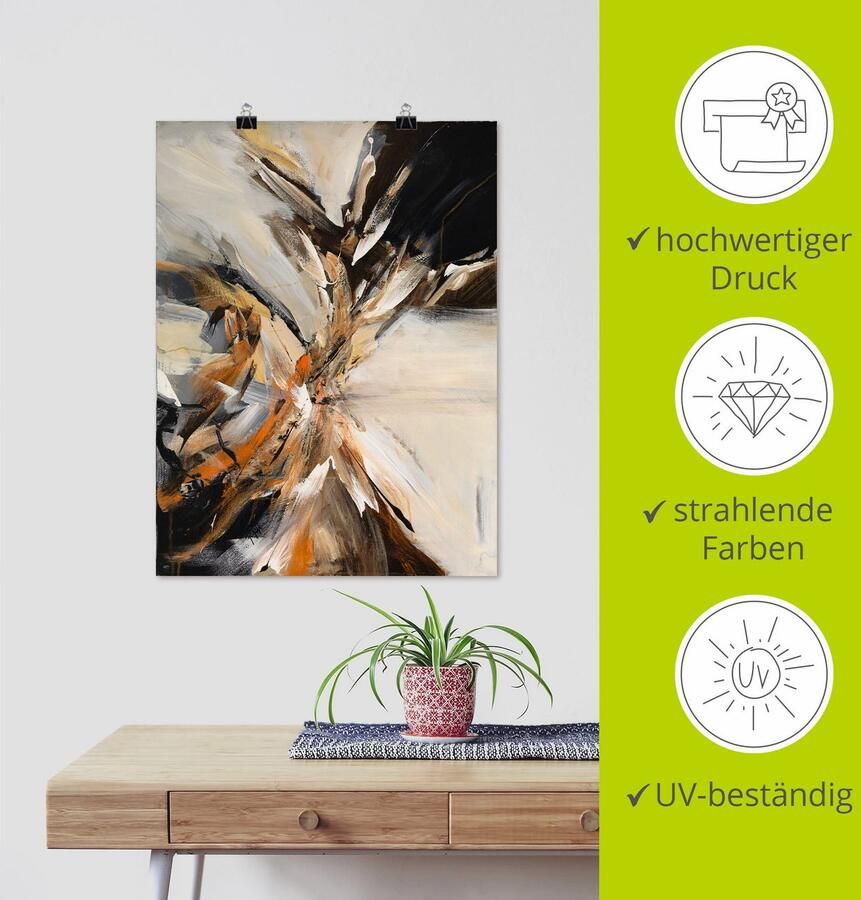 Artland Artprint Abstract IV als artprint op linnen poster in verschillende formaten maten - Foto 3