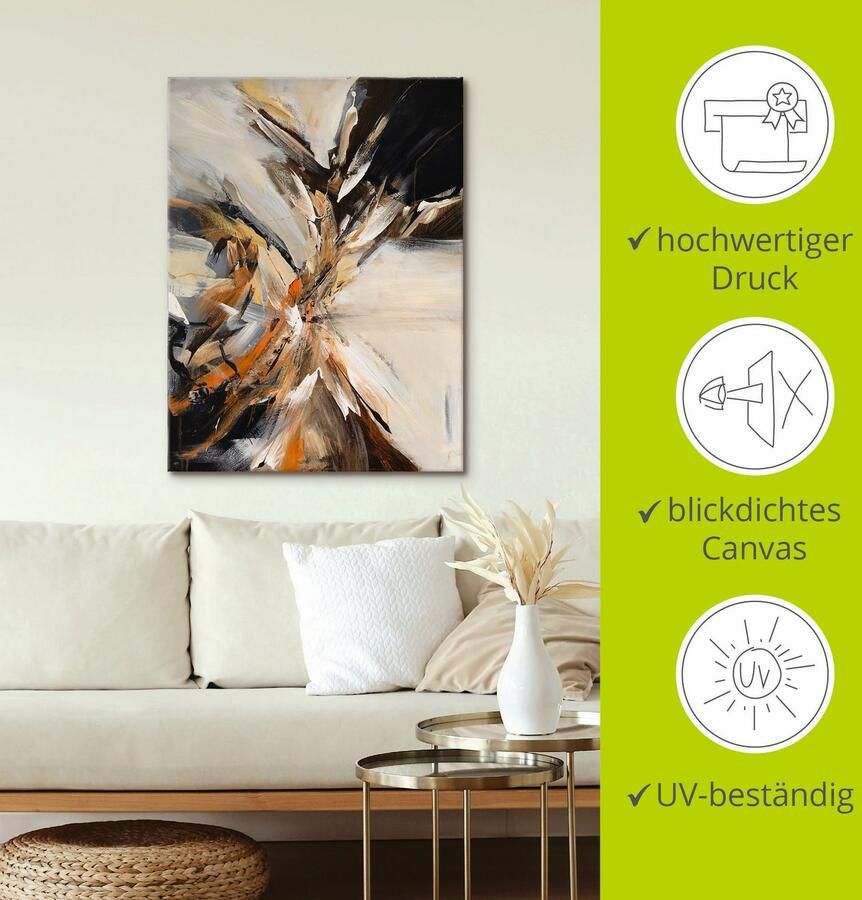 Artland Artprint Abstract IV als artprint op linnen poster in verschillende formaten maten - Foto 3