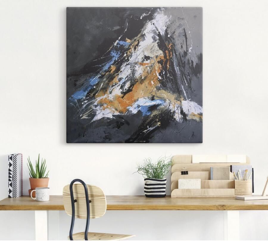 Artland Artprint Abstract X als artprint op linnen poster in verschillende formaten maten - Foto 3