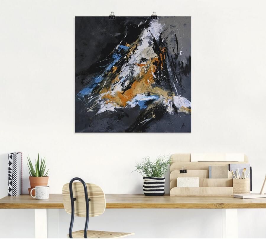 Artland Artprint Abstract X als artprint op linnen poster in verschillende formaten maten - Foto 3