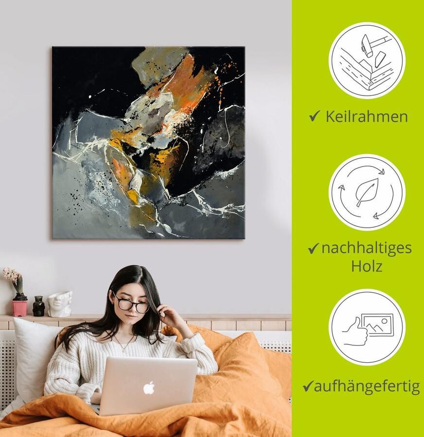 Artland Artprint Abstract XV als artprint op linnen in verschillende maten - Foto 2