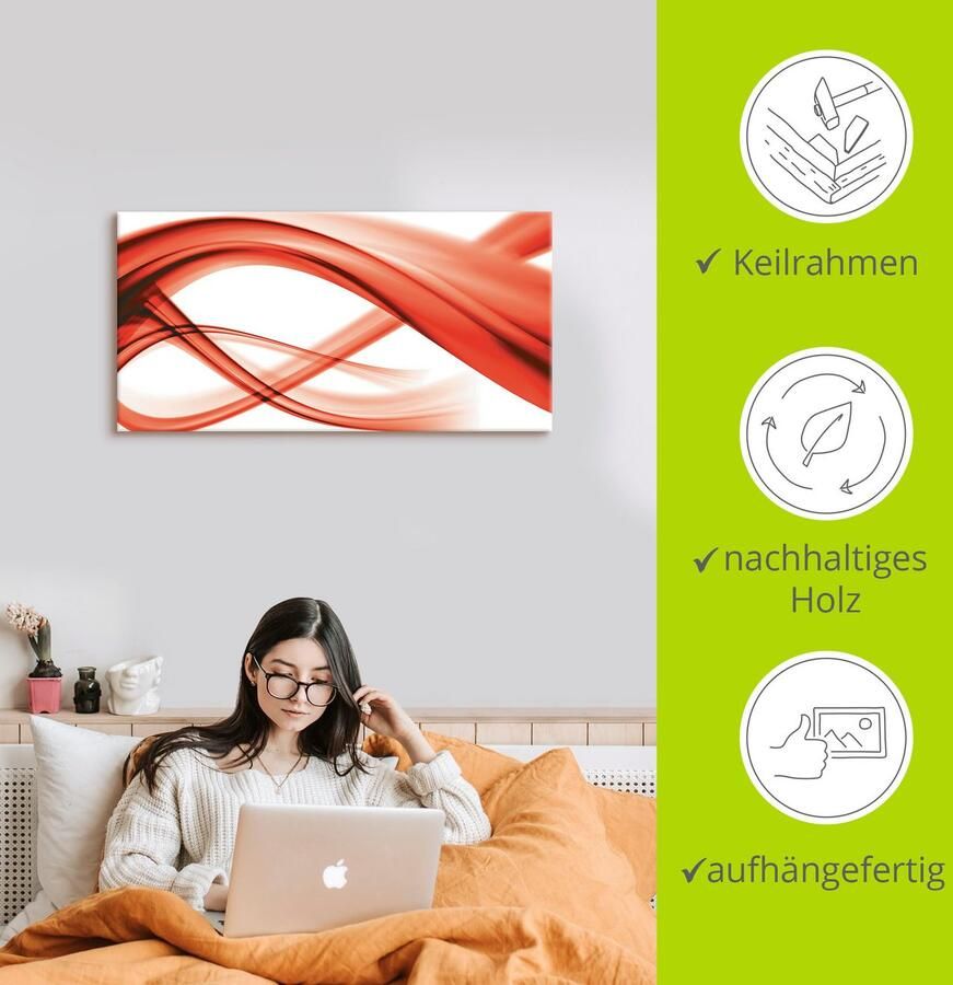 Artland Artprint Abstracte compositie als artprint op linnen poster in verschillende formaten maten - Foto 2