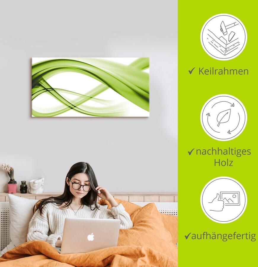 Artland Artprint Abstracte compositie als artprint op linnen poster in verschillende formaten maten - Foto 3