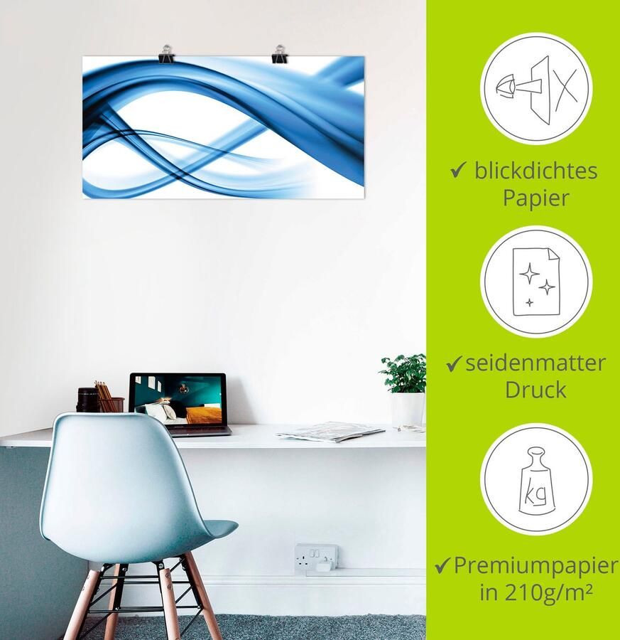 Artland Artprint Abstracte compositie als artprint van aluminium artprint voor buiten artprint op linnen poster in verschillende maten. maten - Foto 2