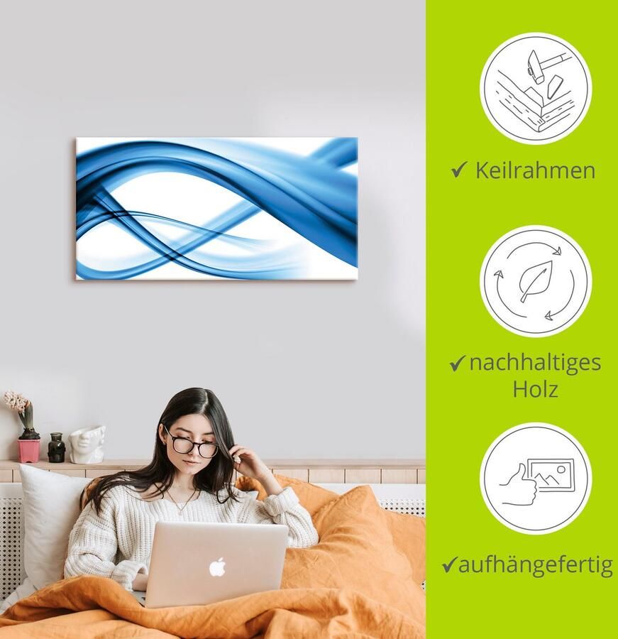 Artland Artprint Abstracte compositie als artprint van aluminium artprint voor buiten artprint op linnen poster in verschillende maten. maten - Foto 2