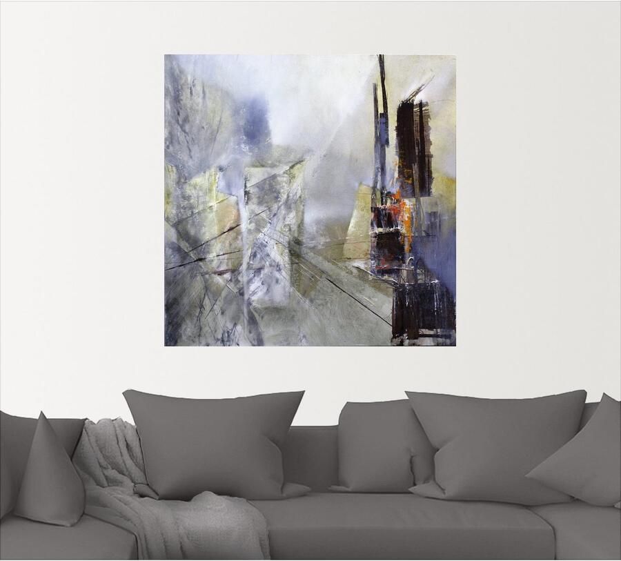 Artland Artprint Abstracte compositie in wit als poster muursticker in verschillende maten - Foto 4