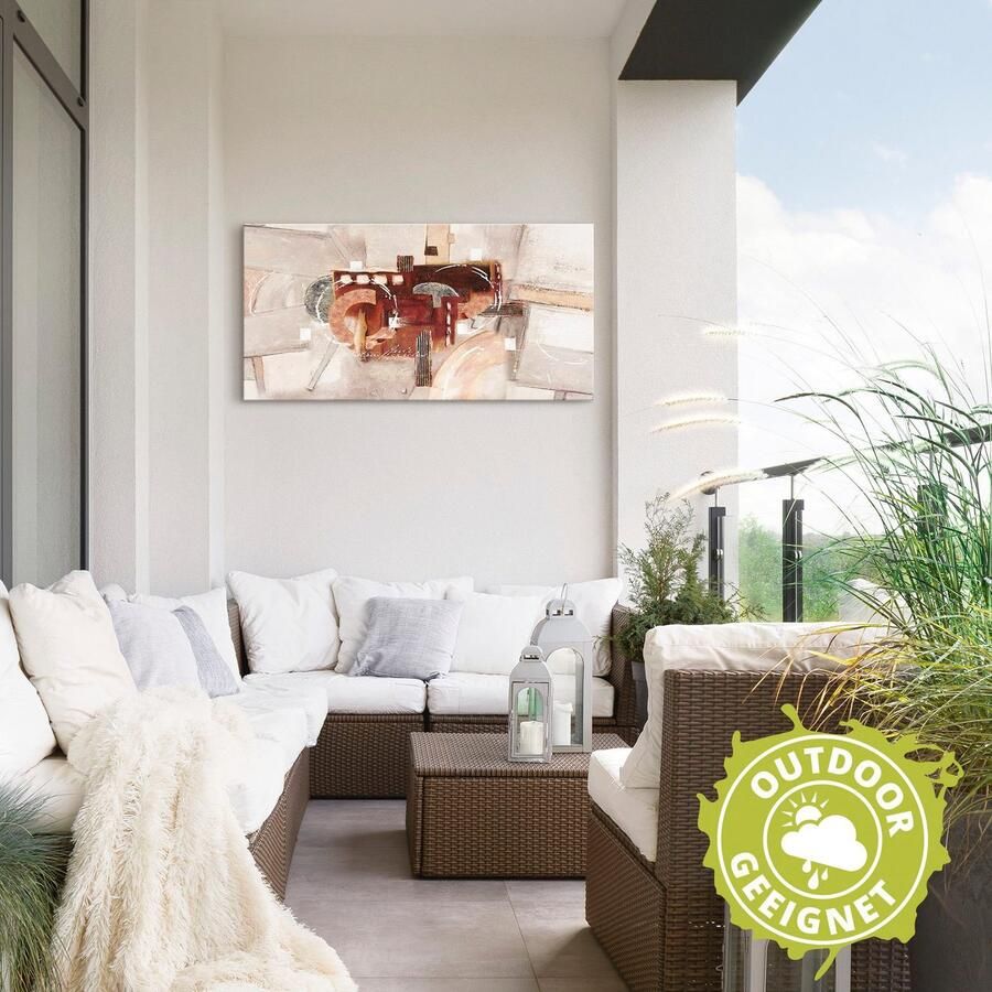 Artland Artprint Abstracte rondjes als artprint van aluminium artprint voor buiten artprint op linnen in verschillende maten