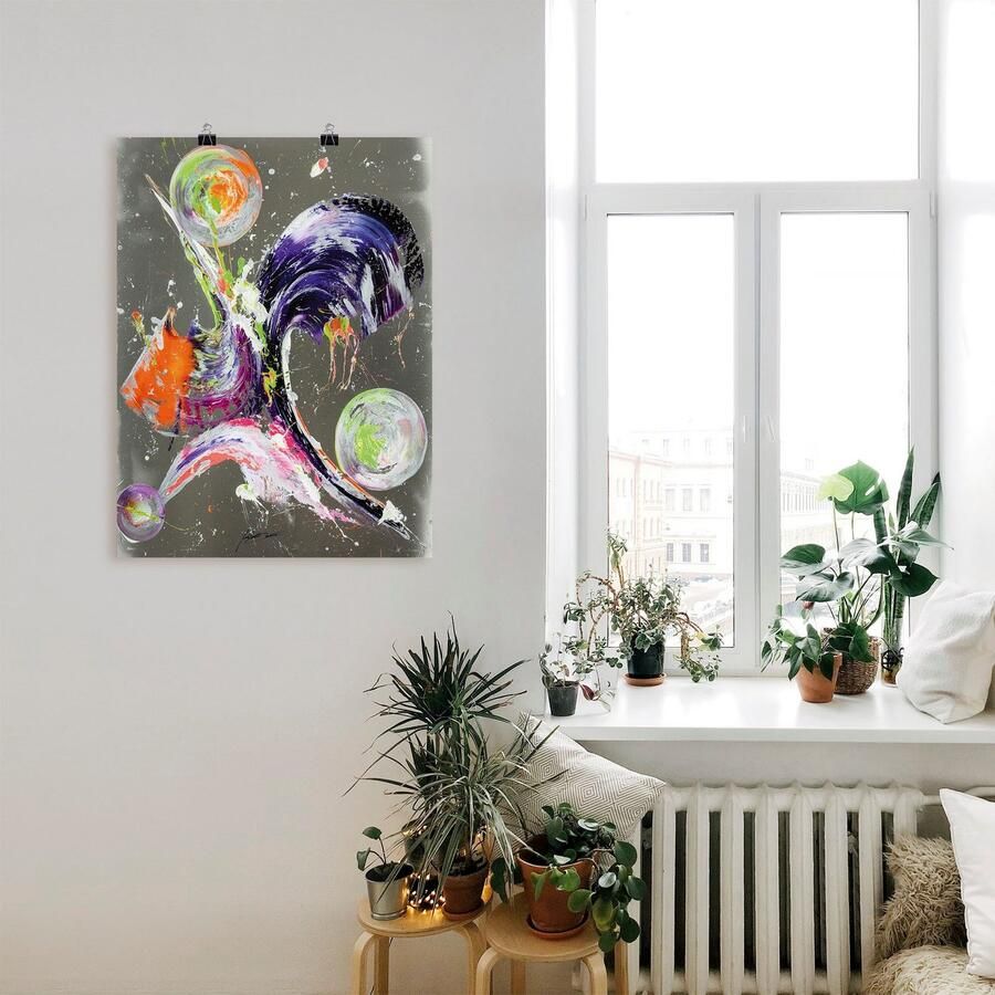 Artland Artprint Abstractie XXI als artprint op linnen poster in verschillende formaten maten - Foto 5