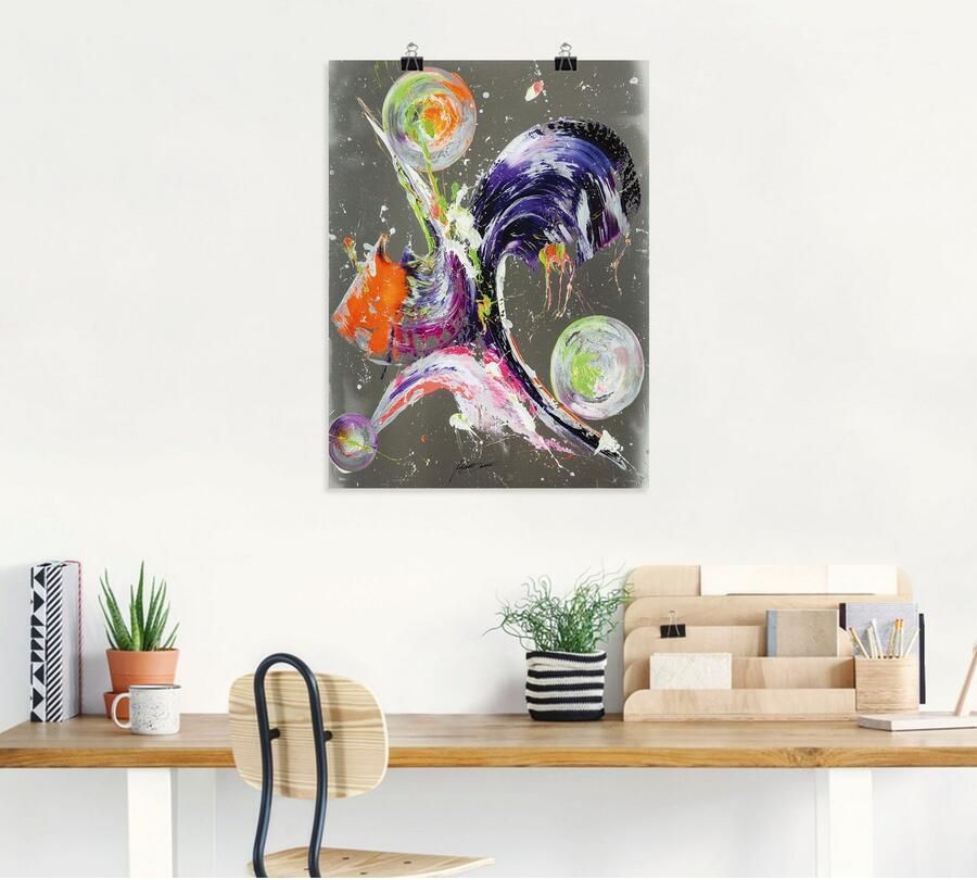 Artland Artprint Abstractie XXI als artprint op linnen poster in verschillende formaten maten - Foto 3