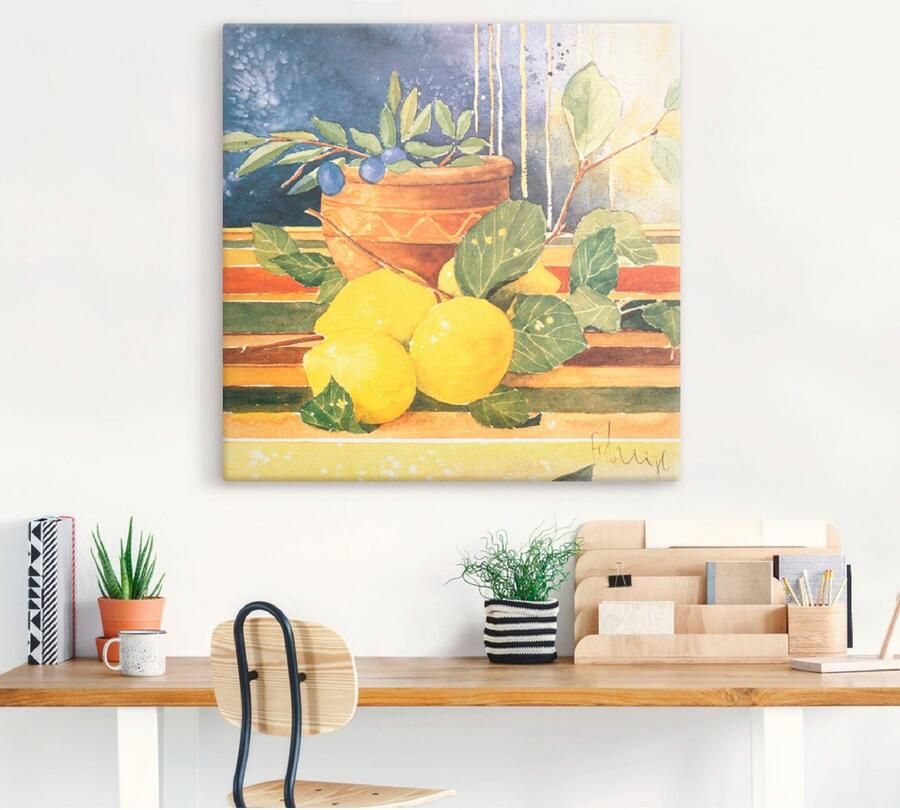 Artland Artprint Accenten van de zomer I als artprint op linnen muursticker in verschillende maten - Foto 3