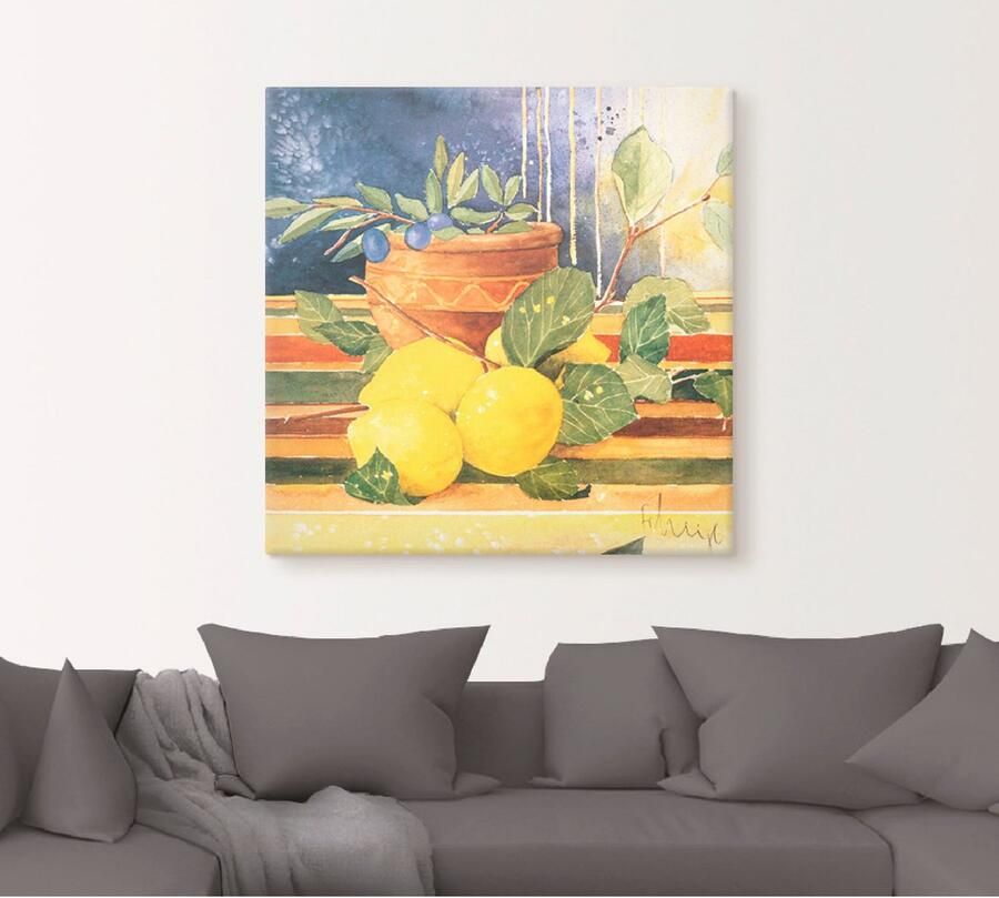 Artland Artprint Accenten van de zomer I als artprint op linnen muursticker in verschillende maten - Foto 4