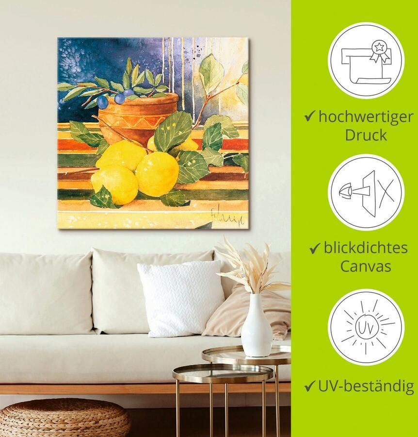 Artland Artprint Accenten van de zomer I als artprint op linnen muursticker in verschillende maten - Foto 2