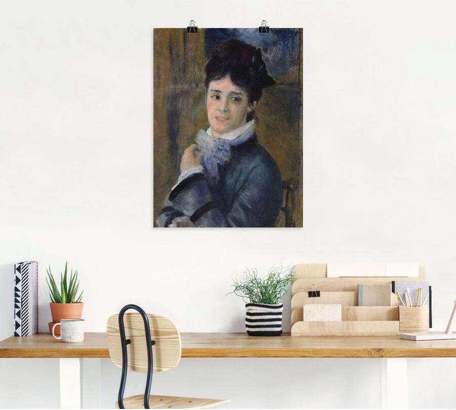 Artland Artprint Afbeelding van madame Claude Monet. 1872 als artprint op linnen muursticker of poster in verschillende maten - Foto 4