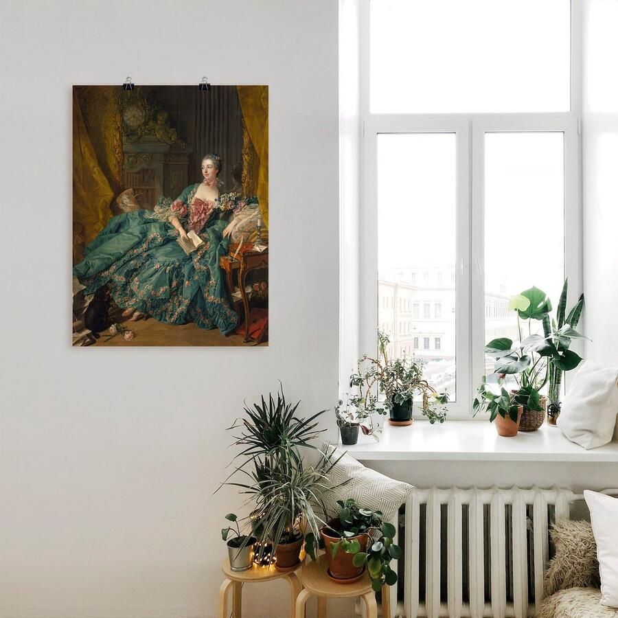 Artland Artprint Afbeelding van Marquise de Pompadour. 1756 als artprint op linnen poster in verschillende formaten maten - Foto 2