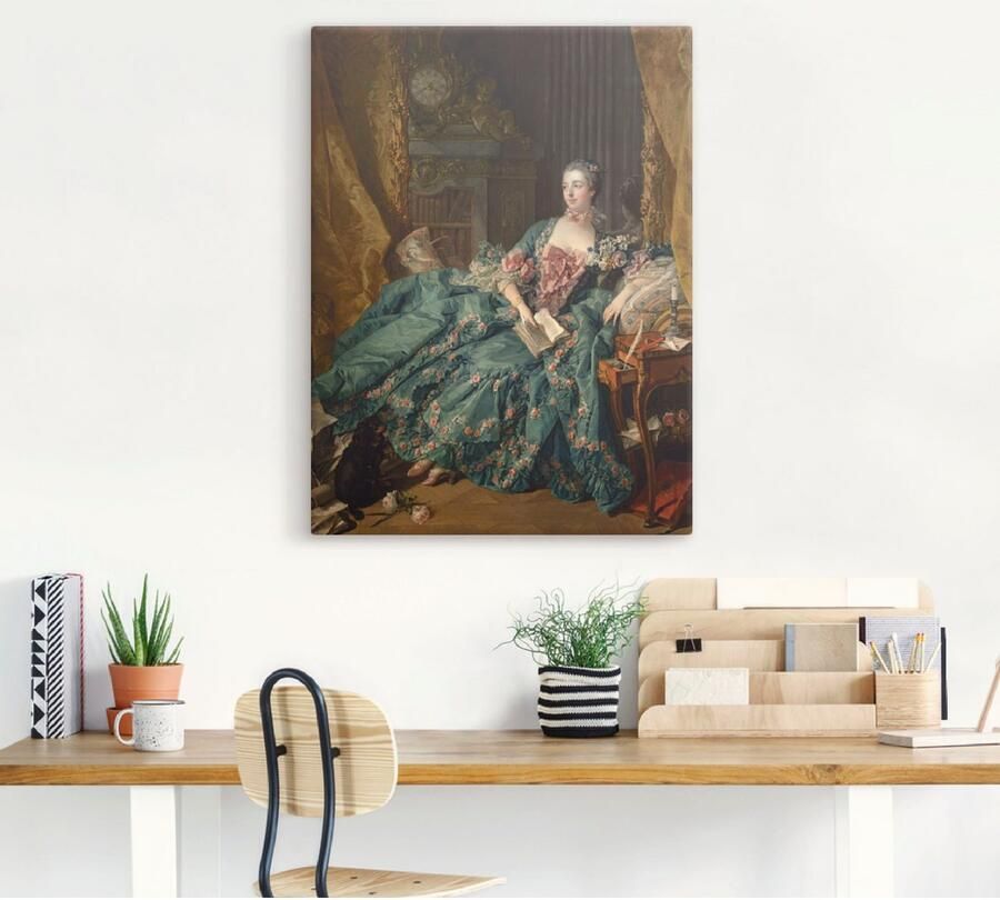 Artland Artprint Afbeelding van Marquise de Pompadour. 1756 als artprint op linnen poster in verschillende formaten maten - Foto 5